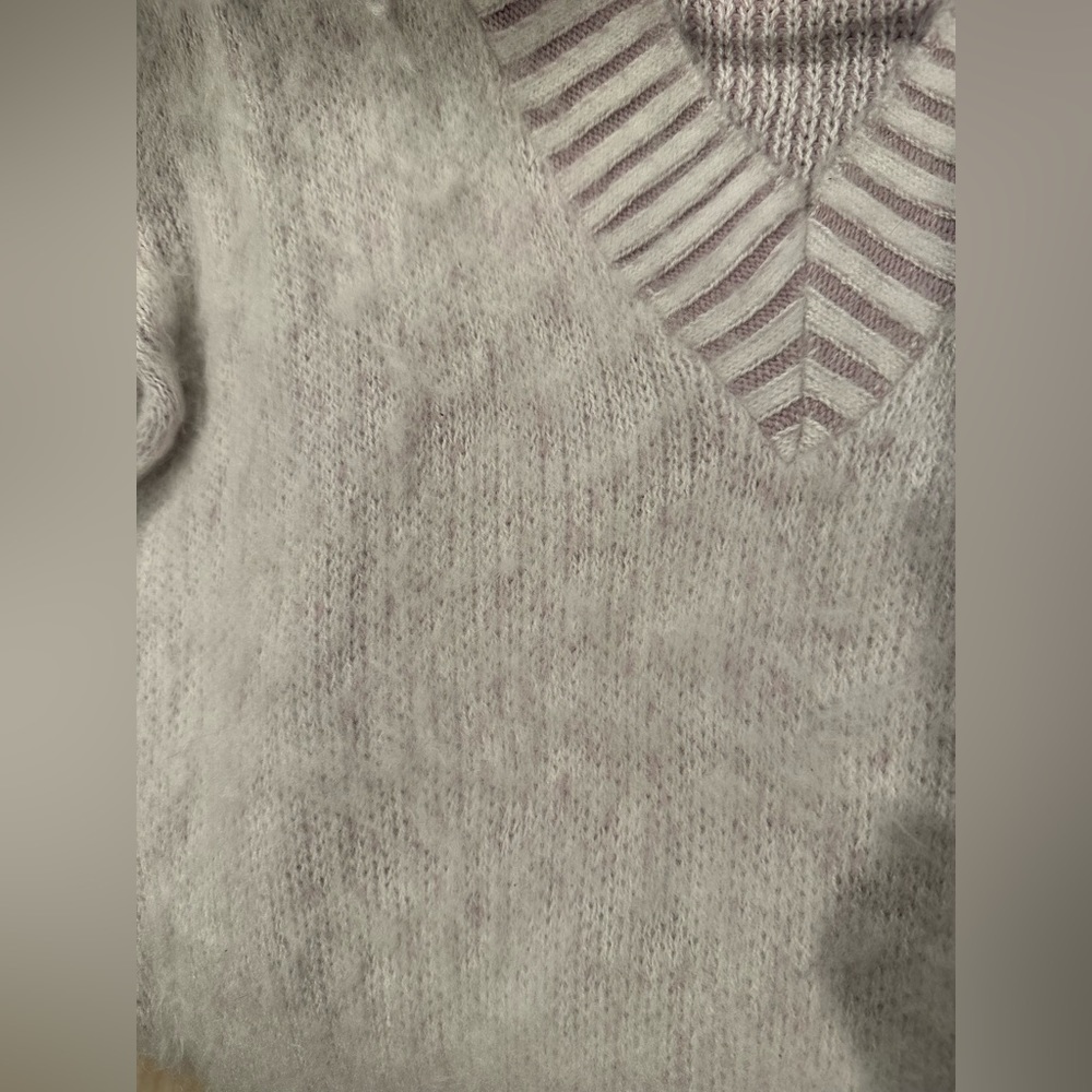 Express fuzzy purple oversized sweater - Picture 5 of 7